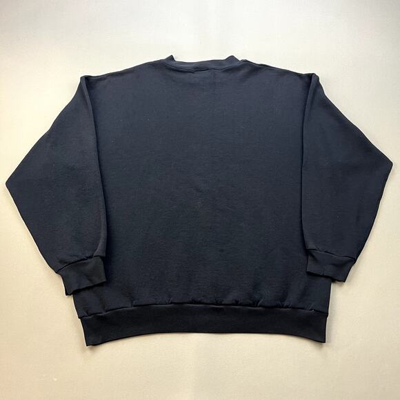 Vintage Minnesota Vikings Sweatshirt Adult Medium Black Logo 7 NFL Three Deep - Picture 3 of 12